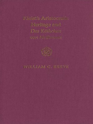 cover image of Kleist's Aristocratic Heritage and Das Käthchen von Heilbronn